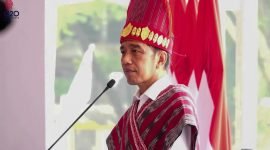Presiden Joko Widodo saat berpidato di acara Puncak Peringatan Hari Keluarga Nasional ke-29 Tahun 2022 di Medan, Sumatera Utara, Kamis (7/7/2022). (Tangkap Layar YouTube Sekretariat Presiden).