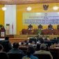 Suasana rapat Paripurna IV Masa Sidang II tentang Penyampaian Catatan Rekomendasi Terhadap LKPJ Bupati Mimika di Gedung DPRD Mimika, Jumat (22/7/2022).