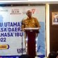 Wakil Bupati Mimika, Johannes Rettob membawakan sambutan di acara Pelatihan Guru Utama Revitalisasi Bahasa Daerah untuk Tunas Bahasa Ibu Tahun 2022 di Hotel Horizon Diana, Jalan Budi Utomo, Selasa (9/8/2022).