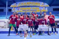 Tim futsal Tambelo raih juara I turnamen Futsal Bupati Cup tahun 2022, Sabtu (1/10/2022).