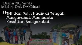 Foto Bersama usai pelaksanaan Baksos TNI dalam rangka Memperingati HUT ke-77 TNI tahun 2022 di Kabupaten Mimika. (Foto: Istimewa)