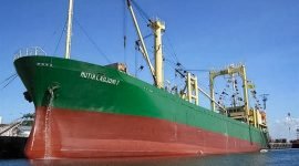 KM Mutia Ladjoni 7 yang hilang kontak di perairan laut Aru pada Jumat (11/11/2022). (Foto: Humas Kantor Kantor Pencarian dan Pertolongan Timika) 