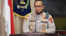 Kapolres Nabire, AKBP I Ketut Suarnaya, S.I.K., S.H. saat membawakan sambutan sekaligus membuka kegiatan pengumpulan data persepsi responden di ruang Birokrasi Polres Nabire, Rabu (2/11/2022). 