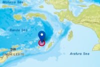Titik lokasi gempa. (Gambar: tangkapan layar situs warning.bmkg.go.id)