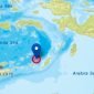 Titik lokasi gempa. (Gambar: tangkapan layar situs warning.bmkg.go.id)