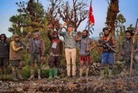 Egianus Kogoya bersama pasukannya menyandera pilot Susi Air Kapten Philip Mark Mertens. (Foto: istimewa)