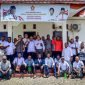 Foto bersama Ketua DPC Partai Gerindra, Elminus Mom, dengan sejumlah Bacaleg dan jajaran pengurus usai melaksanakan rapat internal di Sekretariat DPC Partai Gerindra Mimika, Jalan Cenderawasih, Timika, Papua Tengah, Kamis (9/3/2023).