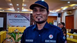 Komisioner Bawaslu Mimika, Koordinator Divisi Pencegahan dan Hubungan Antar Lembaga, Budiono Muchie. 
