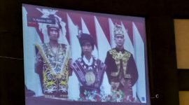 Layar streaming pidato kenegaraan Presiden Republik Indonesia, Joko Widodo, di Kantor DPRD Mimika, Rabu (16/8/2023). 