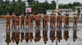 Ilustrasi barisan Pimpinan Organisasi Perangkat Daerah di lingkungan Pemerintahan Kabupaten Mimika. (Foto: Galeri Papua/Endy Langobelen)