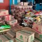 Sejumlah bantuan makanan dari Pemda Mimika untuk warga 3 kampung terdampak bencana di Distrik Tembagapura, Mimika, Papua Tengah. 