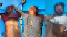 Ketiga korban yang diduga tewas akibat ditembak KKB di Kompleks Yosoma, Jalan Batas Batu, Kabupaten Nduga, Papua Pegunungan, Rabu (16/8/2023). 