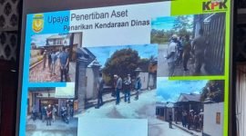 Pemaparan laporan BPKAD Mimika terkait beberapa kendaraan yang berhasil ditarik kembali. (Foto: Galeri Papua/Jefri Manehat)