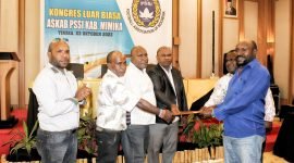 Pemilihan Ketua ASKAB Kabupaten Mimika di Hotel Swiss Belinn, Timika, Papua Tengah. (Foto: Istimewa/Stevi)