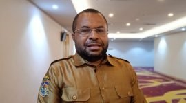 Kepala Bappeda Provinsi Papua Tengah, Jull Eddy Way. (Foto: Galeri Papua/Moh. Wahyu Welerubun)