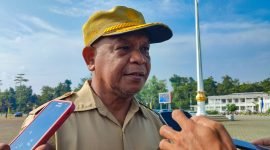 Kepala Dinas Pariwisata Kebudayaan Pemuda dan Olahraga, Jacob Toisuta. (Foto: Galeri Papua/Endy Langobelen)