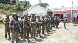 Personel Satgas Operasi Damai Cartenz 2023. (Foto: Istimewa/Satgas Humas Damai Cartenz 2023)