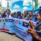 Koalisi Indonesia Maju Kabupaten Mimika datangi Kantor KPU Mimika untuk daftarkan koalisinya memenangkan Prabowo-Gibran dalam Pilpres 2024, Jumat (19/1/2024). (Foto: Galeri Papua/Endy Langobelen)