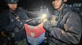 Aparat TNI usai melaksanakan penyisiran kontak tembak di Intan Jaya, Papua Tengah. (Foto: Istimewa)