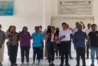 Sekelompok mahasiswa di Jayapura, Papua, mengajak masyarakat menjaga kamtibmas selama Pemilu 2024, Sabtu (27/1/2024). (Foto: Istimewa/Tangkapan layar video)