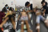 Ketiga korban penembakan mendapat perawatan medis di RSUD Dekai, Kabupaten Yahukimo, Papua Pegunungan. (Foto: Istimewa/Humas Polda Papua)