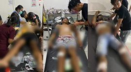 Ketiga korban penembakan mendapat perawatan medis di RSUD Dekai, Kabupaten Yahukimo, Papua Pegunungan. (Foto: Istimewa/Humas Polda Papua)
