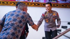 New Zealand Policy Adviser Officer berkunjung ke Polda Papua, Senin (26/2/2024). (Foto: Istimewa/Satgas Humas Operasi Damai Cartenz 2024) 
