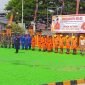 Suasana upacara peringatan HUT ke-52 Basarnas yang digelar di halaman Kantor SAR Timika. (Foto: Galeri Papua/Jefri Manehat)
