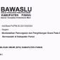 Tangkapan layar potongan surat rekomendasi pembatalan pemungutan dan penghitungan suara oleh Bawaslu Kabupaten Paniai.