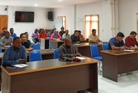 Suasana ujian tertulis calon mahasiswa baru Pascasarjana Program Studi Ilmu Manajemen, Universitas Amal Ilmiah (Unaim) Yapis Wamena, Sabtu (2/3/2024). (Foto: Istimewa/Unaim Yapis Wamena)