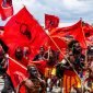 Pendukung PDIP di Kabupaten Mimika, Papua Tengah. (Foto: Galeri Papua/Endy Langobelen)