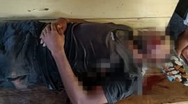 Salah satu anggota Polres Paniai yang tewas tertembak di Pos Polisi Ndeotadi 99, Distrik Baya Biru, Kabupaten Paniai, Provinsi Papua Tengah, Rabu (20/3/2024). (Foto: Istimewa/ Facebook @Ginong) 