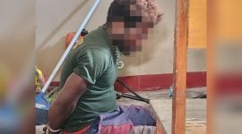 Bui Wonda alias Bossman Wenda, sosok yang diamankan polisi karena diduga anggota jaringan anggota KKB. (Foto: Istimewa/Satgas Humas Damai Cartenz)