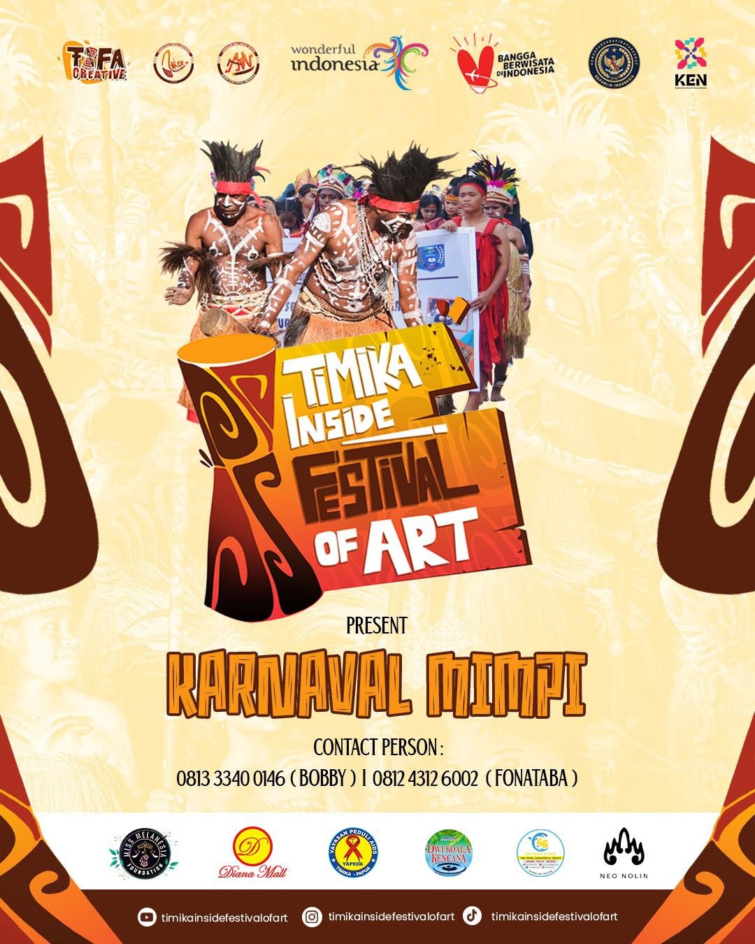 Flyer event Timika Inside Festival of Art (TIFA) 2024. (Foto: Istimewa/Tim Kreatif TIFA 2024)