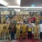 Foto bersama peserta Musrenbang RKPD tingkat Provinsi Papua Tengah dan unsur pimpinan daerah yang digelar di Timika. (Foto: Galeri Papua/Jefri Manehat)