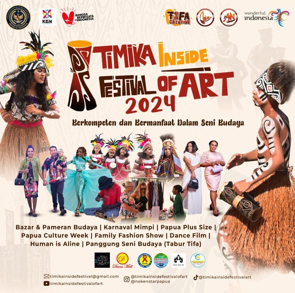 Flyer event Timika Inside Festival of Art (TIFA) 2024. (Foto: Istimewa/Tim Kreatif TIFA 2024)