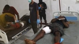 Anggota KKB yang dilumpuhkan di Yahukimo dirawat di RSUD Dekai. (Foto: Istimewa/Satgas Humas Operasi Damai Cartenz 2024) 