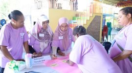 Diskusi kegiatan PKK Puncak Jaya. (Foto: Istimewa/Prokompim Puncak Jaya)