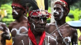 Masyarakat Suku Kamoro di Kabupaten Mimika, Papua Tengah. (Foto: Istimewa/Hendrikus Purnomo)
