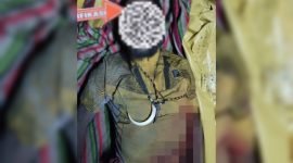 Salah satu anggota KKB yang tewas ditembak aparat di Mimika, Papua Tengah, Kamis (4/4/2023). (Foto: Istimewa/Satgas Humas Damai Cartenz 2024) 