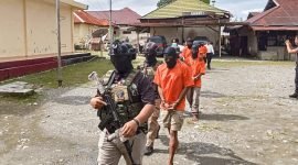 Aparat amankan 5 pelaku penganiayaan berat terhadap anggota Polres Yahukimo, Almarhum Bripda Oktavianus Buara. (Foto: Istimewa/Humas Polda Papua)