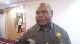 Wakil Ketua 1 DPRD Kabupaten Mimika, Alex Tsenawatme. (Foto: Galeri Papua/Jefri Manehat)