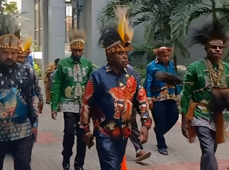 Asosiasi MRP se-Tanah Papua saat mendatangi Kantor Mahkamah Agung, Senin (13/5/2024). (Foto: Istimewa)