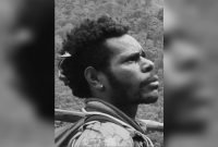 Basoka Lawiya, ajudan pimpinan KKB Undius Kogoya yang tewas dalam kontak tembak di Distrik Paniai Timur, Kabupaten Paniai, Papua Tengah, Rabu (22/5/2024). (Foto: Istimewa/Kasatgas Humas Damai Cartenz 2024)