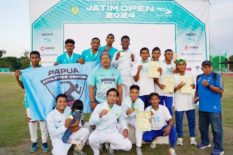 Tim Estafet pria berhasil meraih medali perak dalam nomor Estafet 4 x 400 meter putra dengan catatan waktu 3 menit 17,95 detik. (Foto: Istimewa/Corporate Communication PTFI) 