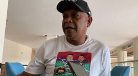 Kepala Disparbudpora Kabupaten Mimika, Jacob Jopi Toisuta. (Foto: Galeri Papua/Moh. wahyu Welerubun)