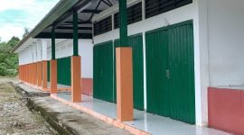 Kondisi Pasar Tradisional Mapurujaya usai direhab. (Foto: Galeri Papua/Moh. Wahyu Welerubun)