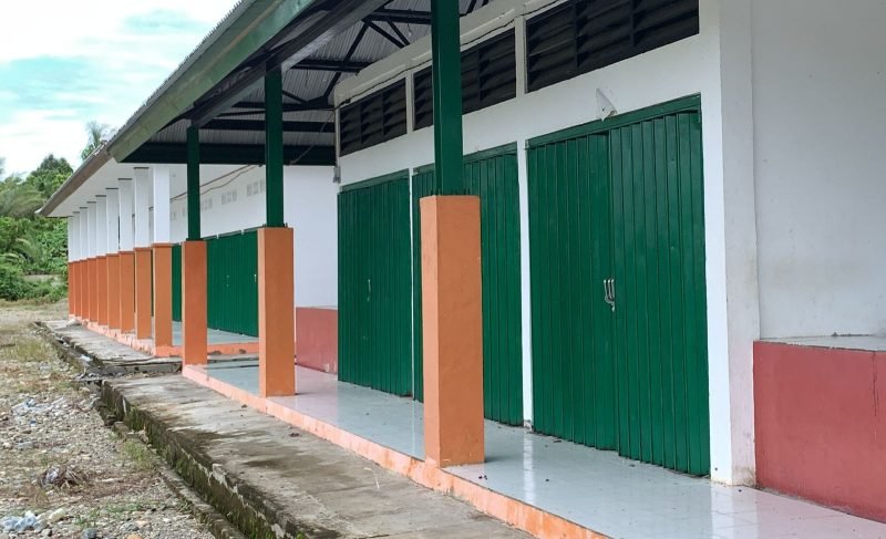 Kondisi Pasar Tradisional Mapurujaya usai direhab. (Foto: Galeri Papua/Moh. Wahyu Welerubun)