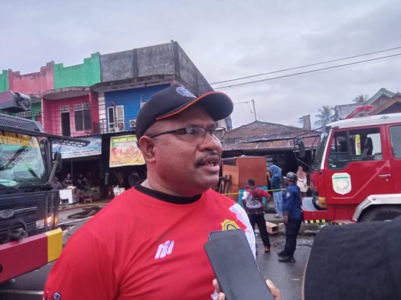 Kepala BPBD Kabupaten Mimika, Mozes Yarangga. (Foto: Galeri Papua/Jefri Manehat)