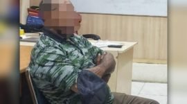 Sarius Indey, tersangka kasus jual beli senjata api di Jayapura, Papua. (Foto: Istimewa/Satgas Humas Ops Damai Cartenz 2024) 